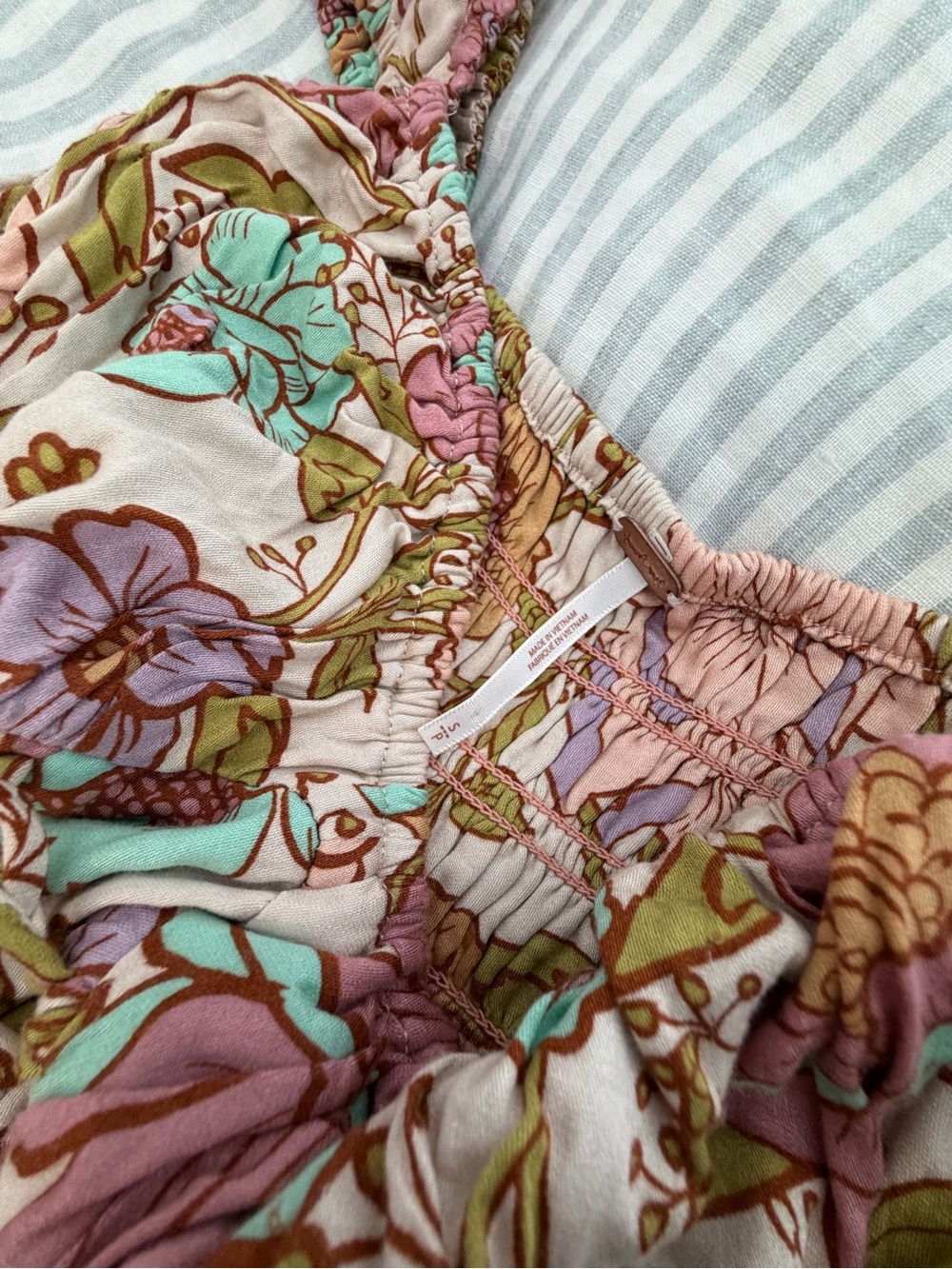 Free People Rolling Hills Wide Leg Floral Jumpsuit - Picture 7 of 8
